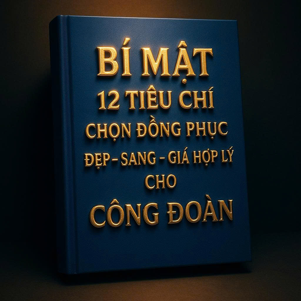 Bìa sổ tay 12 tiêu chí chọn đồng phục — Bản Công đoàn / Trường học
