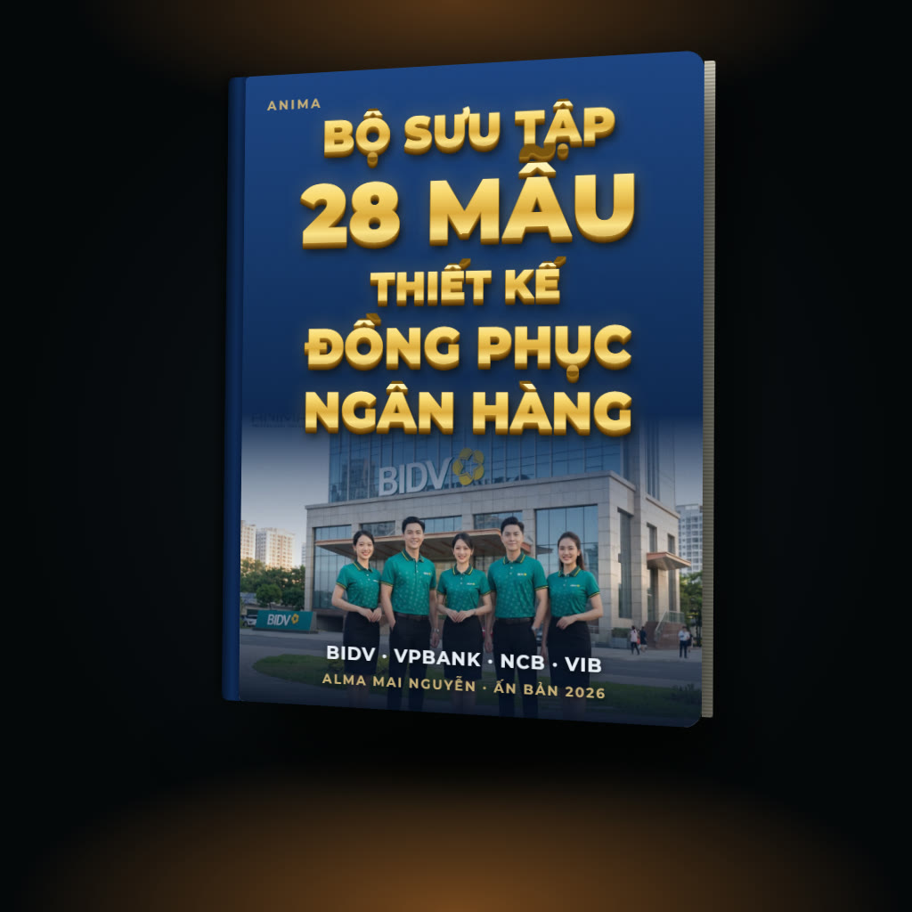 Bìa bộ sưu tập mẫu thiết kế đồng phục ngân hàng đẹp